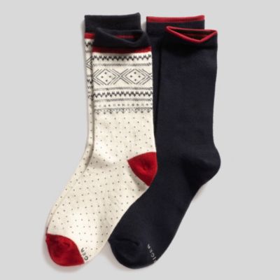 FAIRISLE SOCKS 2 PACK $6.97