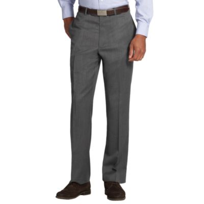 GRAY SOLID SUIT PANTS $129.99