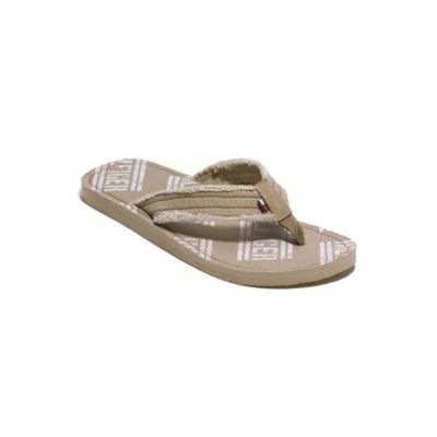 FABRIC LINED FLIP FLOPS $24.99