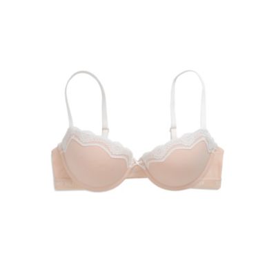 MICRO LACE BALCONETTE PUSHUP BRA $29.99