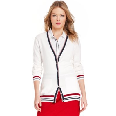 GOLF STRIPED TRIM CARDIGAN $110.00