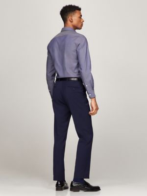 THFlex Slim Fit Dress Shirt, Peacoat