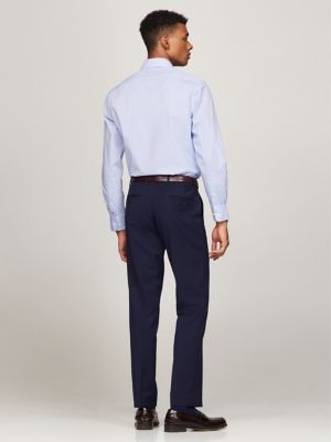 Slim Fit THFlex Check Print Dress Shirt, Jab Blue