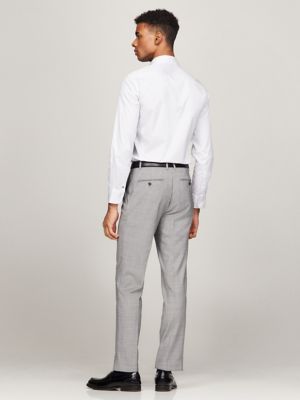 Slim Fit THFlex Microprint Dress Shirt, Indigo Blue