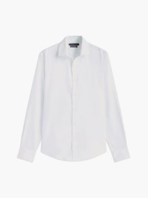 Tommy Hilfiger Men's Slim Fit THFlex Dress Shirt - White - 17/34-35