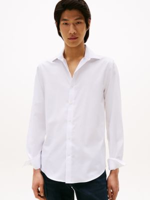 Slim Fit THFlex Dress Shirt, White