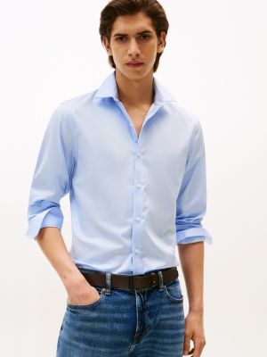 Slim Fit THFlex Dress Shirt, Light Blue