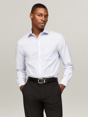 Slim Fit THFlex Check Dress Shirt, Blue