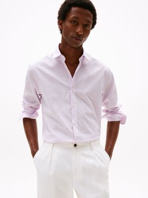 THFlex Slim Fit Check Dress Shirt, Pink Multi