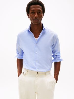 THFlex Slim Fit Check Dress Shirt, Blue Multi