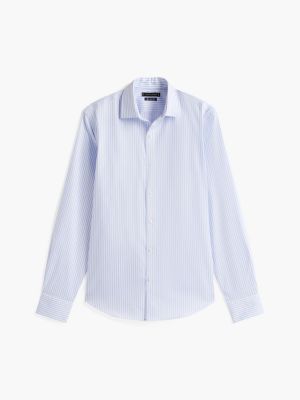 Мужские платья Tommy Hilfiger Slim Fit THFlex Striped Dress Shirt — фото 7