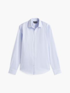 Slim Fit THFlex Striped Dress Shirt — Classic Blue Stripe 7