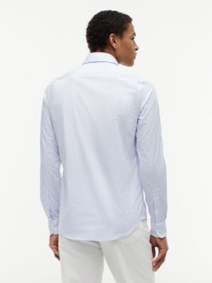 Мужские платья Tommy Hilfiger Slim Fit THFlex Striped Dress Shirt — фото 6