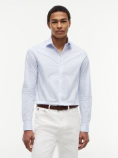 Slim Fit THFlex Striped Dress Shirt — Classic Blue Stripe 1
