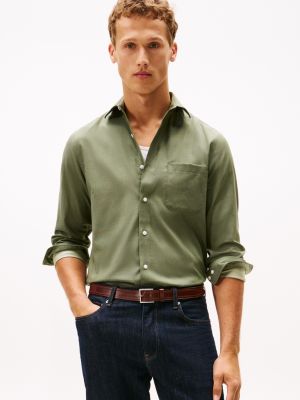 Regular Fit THFlex Dress Shirt, Kombu Green