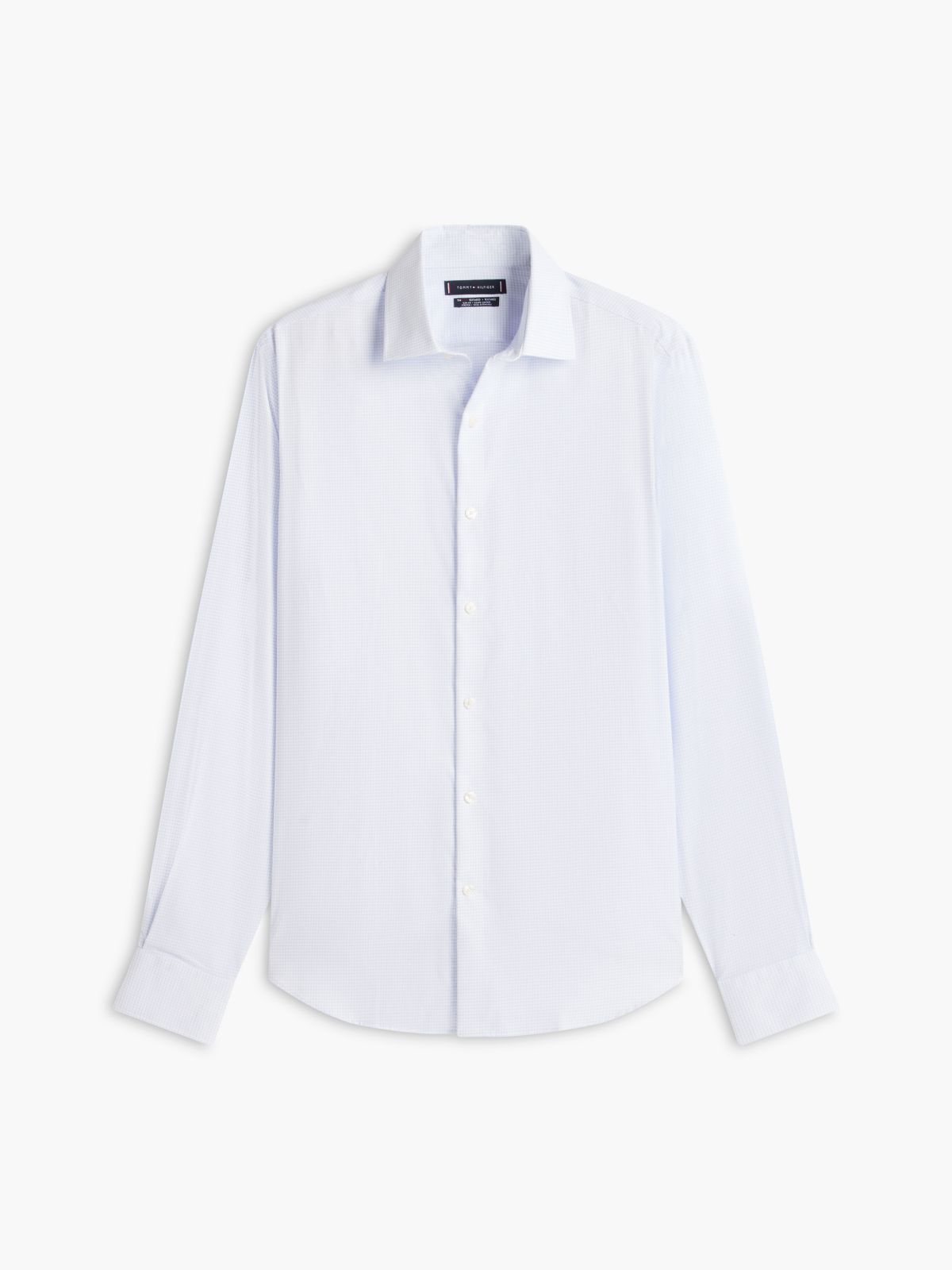 Slim Fit THFlex Check Dress Shirt — Blue
