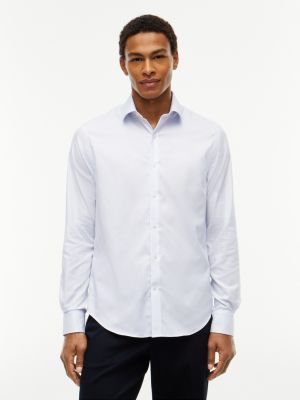 Slim Fit THFlex Check Dress Shirt, Blue