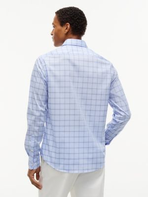 Мужские платья Tommy Hilfiger Slim Fit THFlex Plaid Dress Shirt — фото 4
