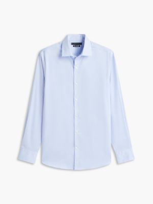 Мужские платья Tommy Hilfiger Slim Fit THFlex Geo Print Dress Shirt — фото 5
