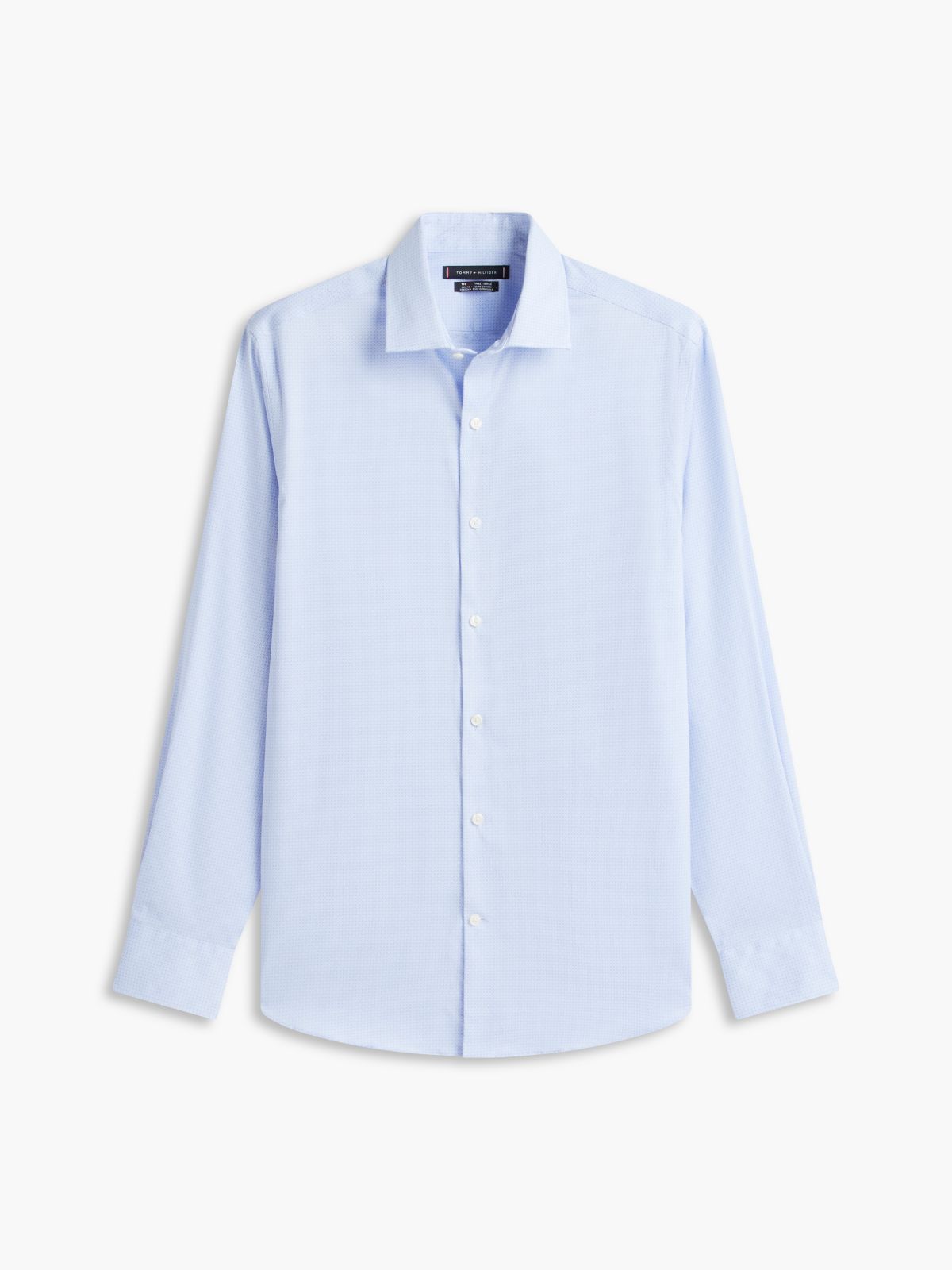 Slim Fit THFlex Geo Print Dress Shirt — Blue