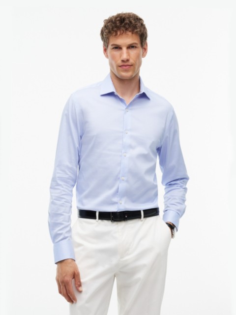 Мужские платья Tommy Hilfiger Slim Fit THFlex Geo Print Dress Shirt