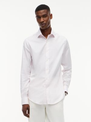 Regular Fit THFlex Chevron Dress Shirt, Pink