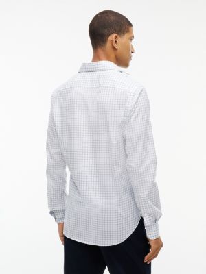 Мужские платья Tommy Hilfiger Slim Fit Plaid THFlex Dress Shirt — фото 4