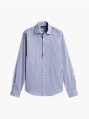 Мужские платья Tommy Hilfiger Slim Fit Geo Print THFlex Dress Shirt — фото 5