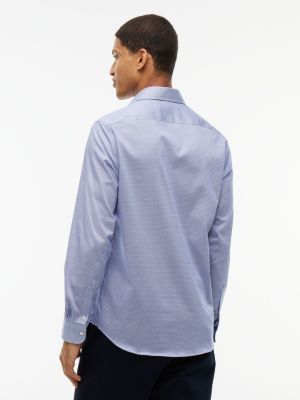 Мужские платья Tommy Hilfiger Slim Fit Geo Print THFlex Dress Shirt — фото 4