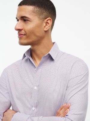 Мужские платья Tommy Hilfiger Slim Fit Check THFlex Dress Shirt — фото 3