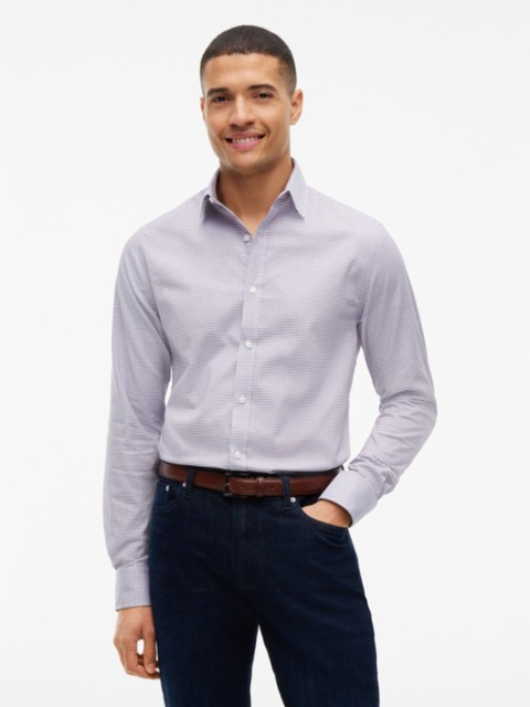 Мужские платья Tommy Hilfiger Slim Fit Check THFlex Dress Shirt