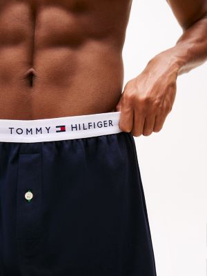 Трусы-боксеры Single для мужчин, хлопок — Tommy Hilfiger, цвет: Тёмный тёмно-синий — фото 3