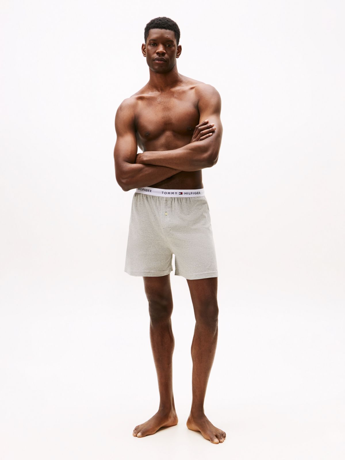 Cotton Classics Boxer Single Pack — Grey Heather