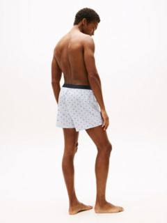 Slim Fit Woven Boxer — Ice 4