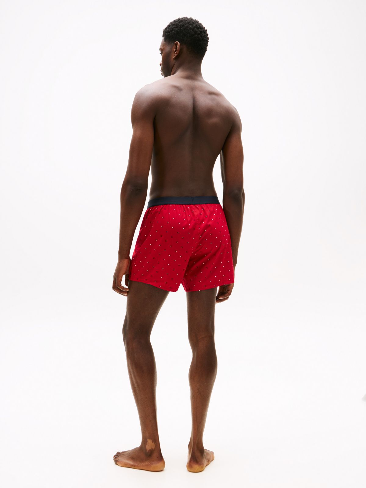 Slim Fit Woven Boxer — Mahogany