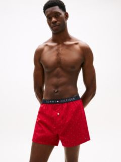Slim Fit Woven Boxer — Mahogany 1