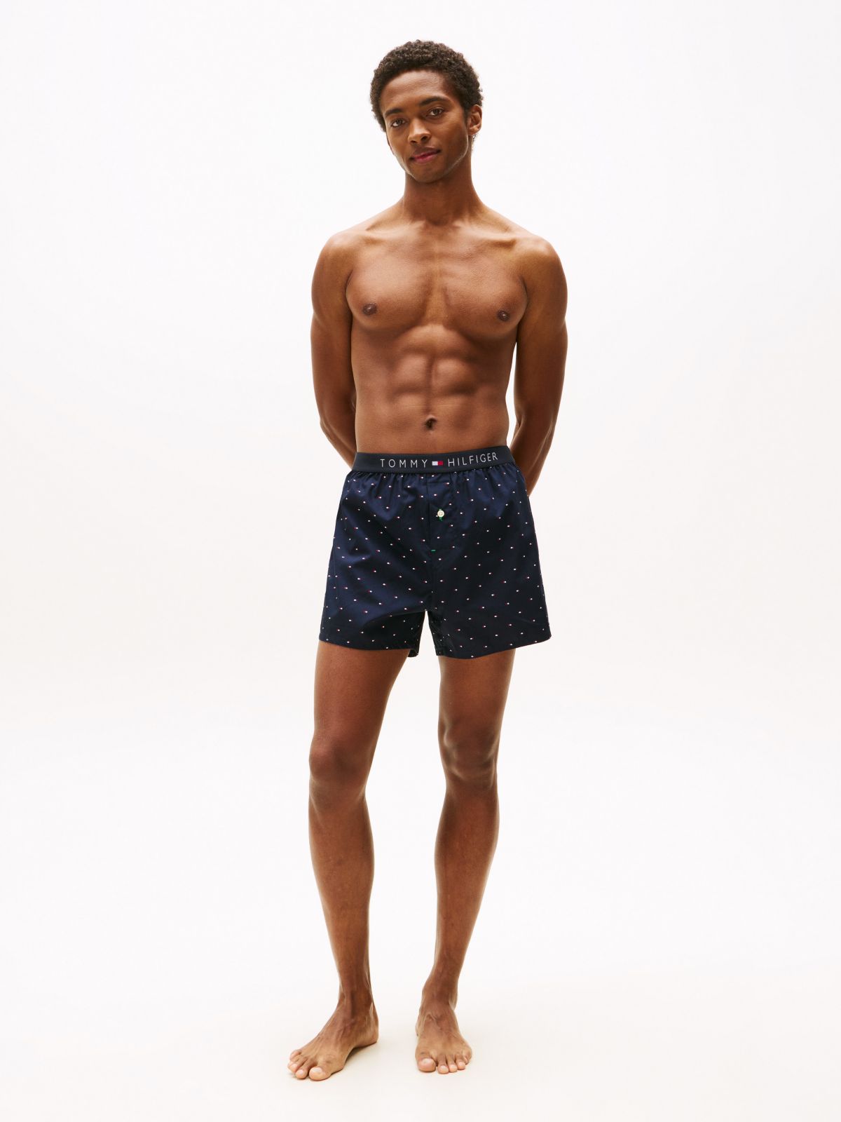 Slim Fit Woven Boxer — Mineral