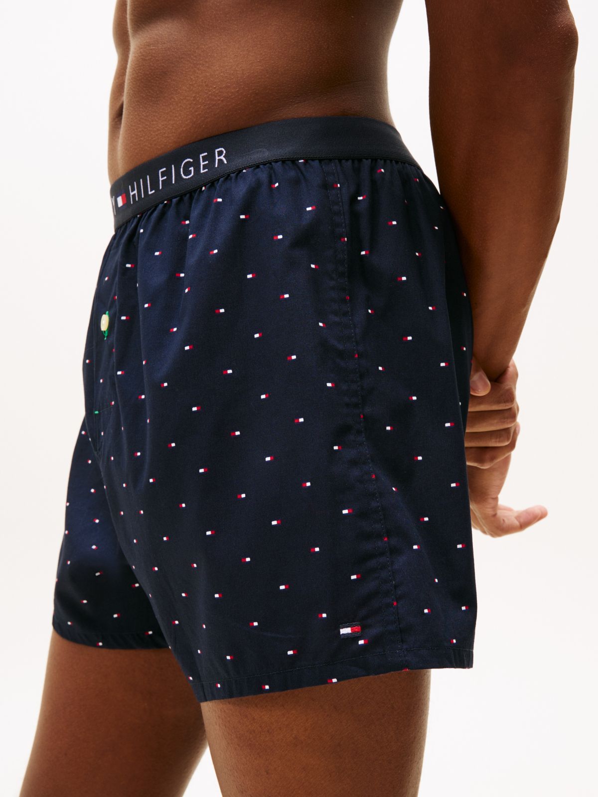 Slim Fit Woven Boxer — Mineral