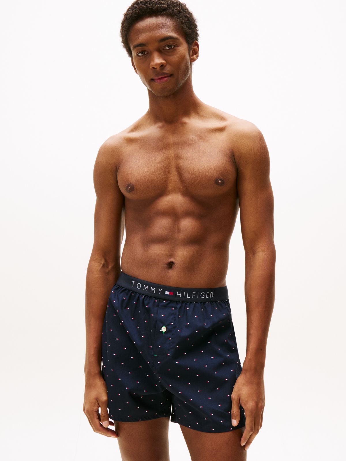 Slim Fit Woven Boxer — Mineral