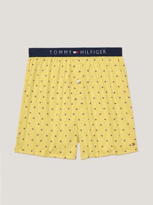 Tommy Hilfiger L81701 Mens Blue Cotton Classics 4-Pack Woven Boxers Size  Small