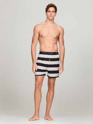 Jersey Cotton Knit Boxer, Storm