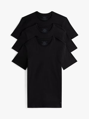 Cotton Classics Crewneck Undershirt 3-Pack, Black