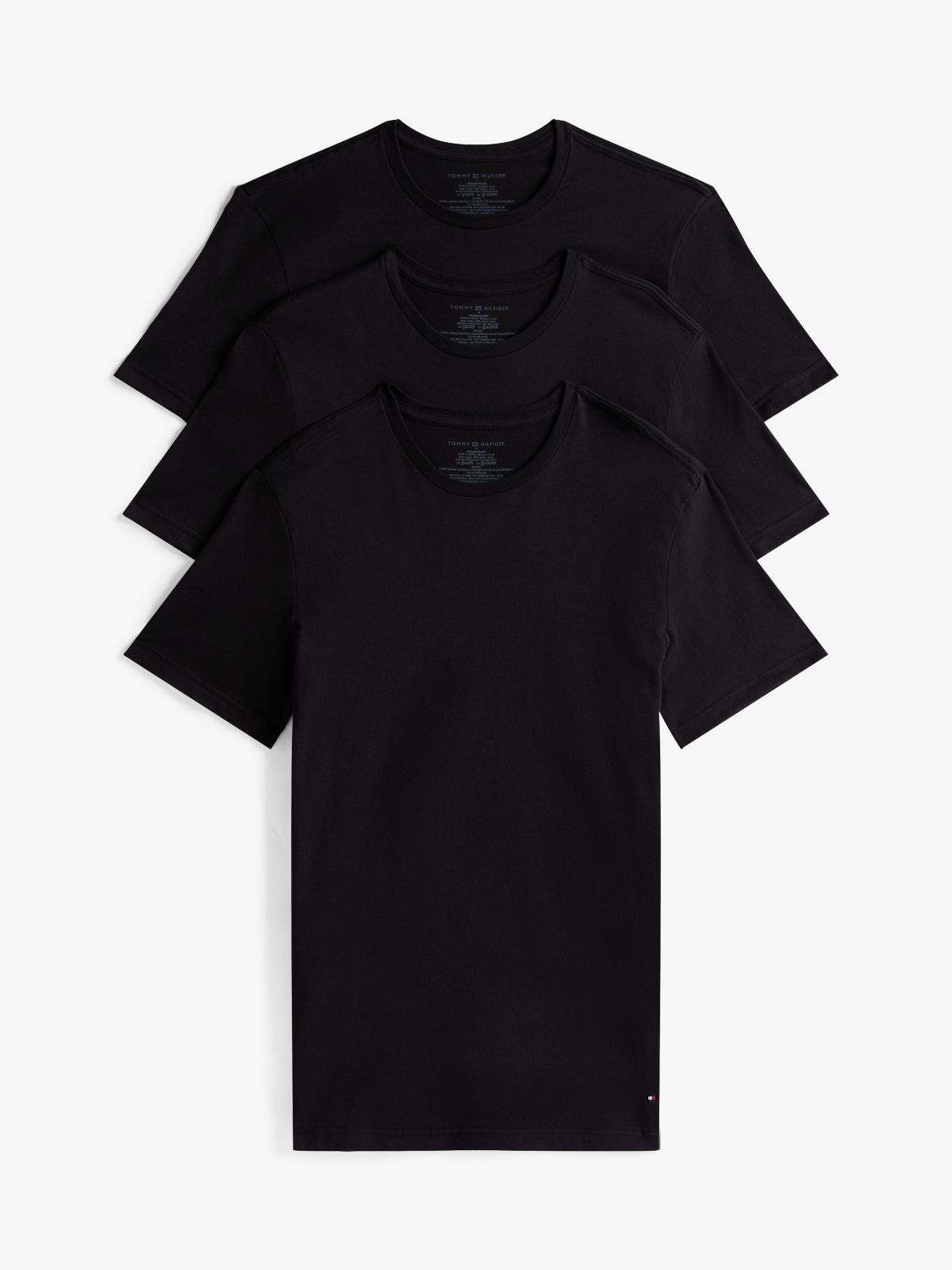 Cotton Classics Crewneck Undershirt 3-Pack — Black