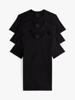 Cotton Classics Crewneck Undershirt 3-Pack — Black 1