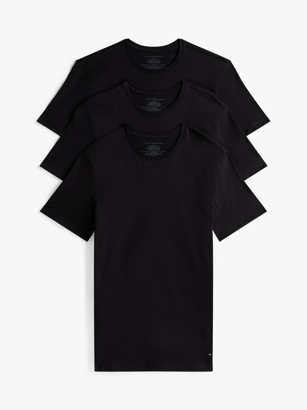 Cotton Classics Crewneck Undershirt 3-Pack — Black