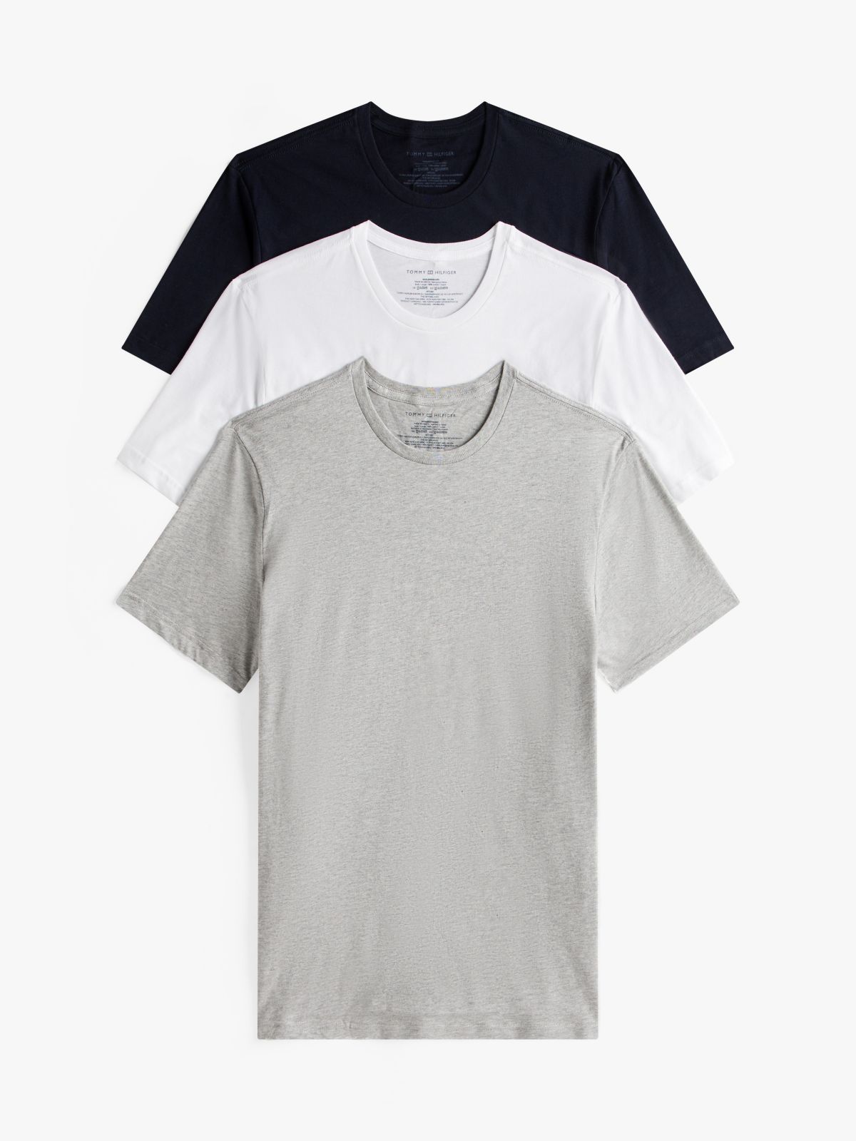 Cotton Classics Crewneck Undershirt 3-Pack — Storm