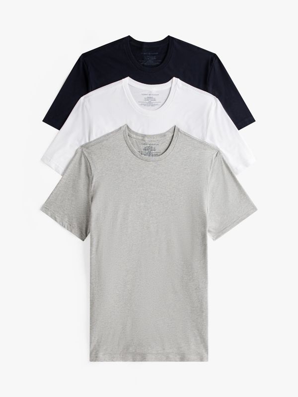 Cotton Classics Crewneck Undershirt 3-Pack — Storm