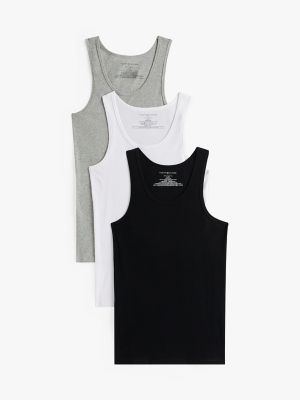 Cotton Classics Tank Undershirt 3-Pack, Storm
