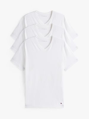 Cotton Classics V-Neck Undershirt 3-Pack, White