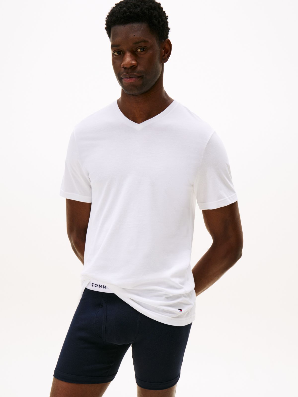Cotton Classics V-Neck Undershirt 3-Pack — White